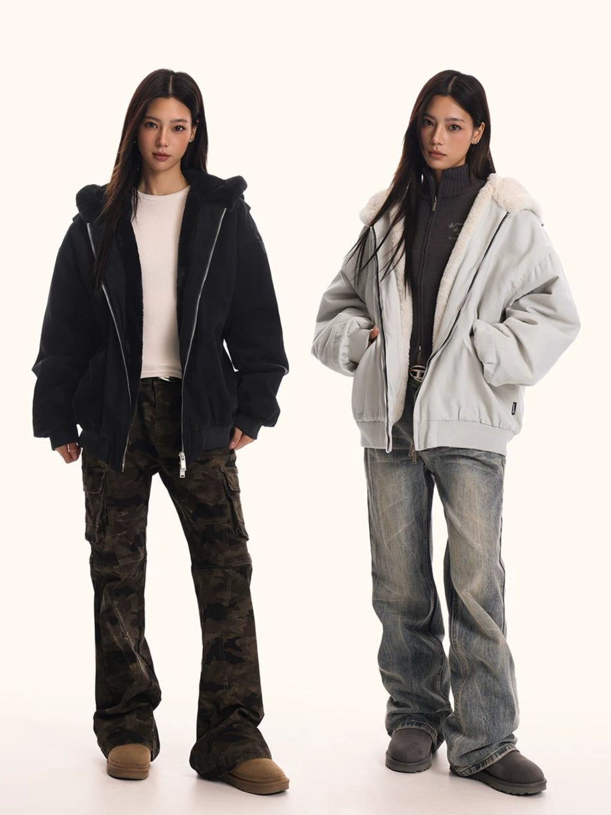 Fur Hood Zip Jacket ZTS0004