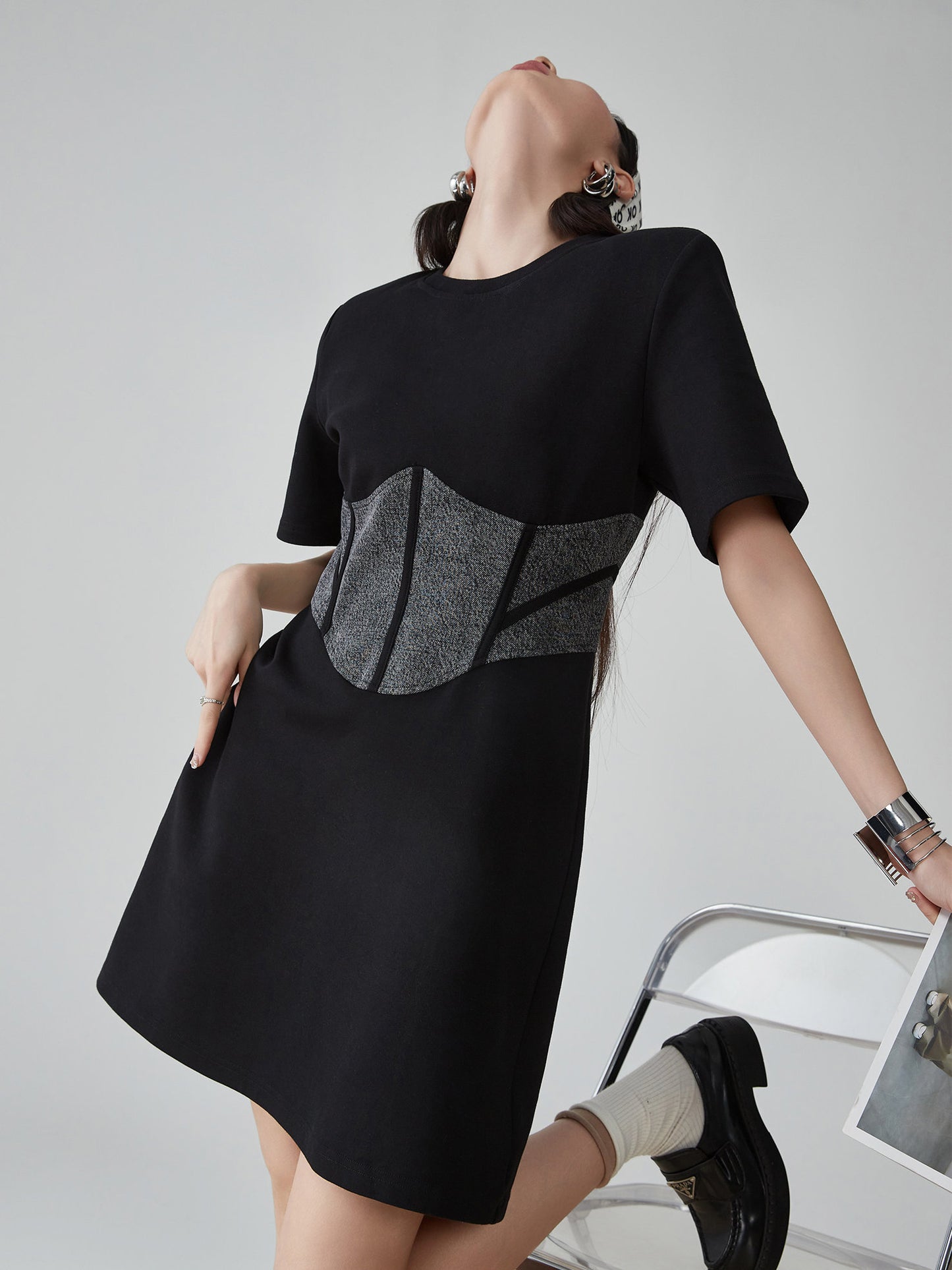 Corset Detail Mini Dress FER0196