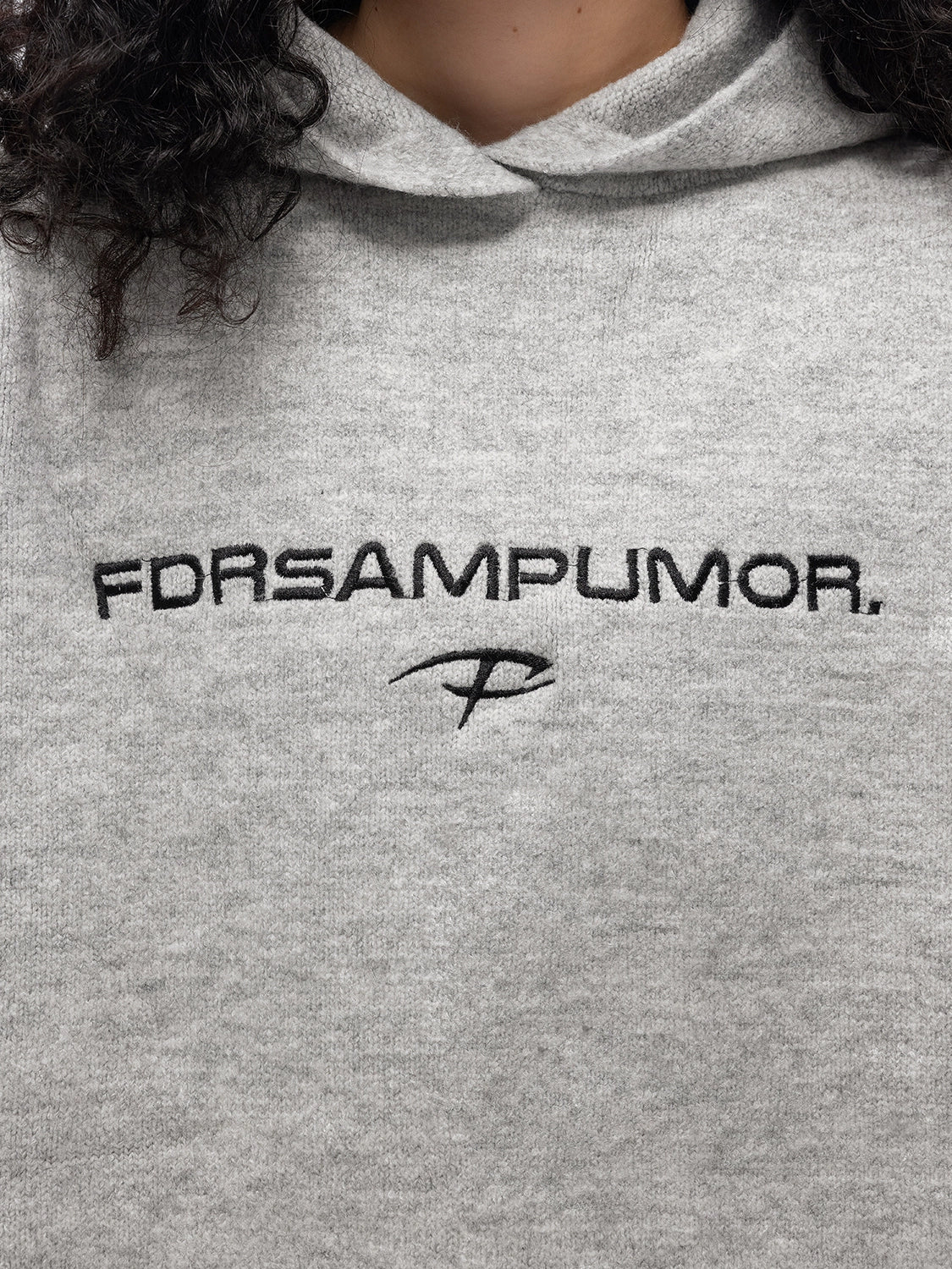Logo Knit Pullover Hoodie FDR0010