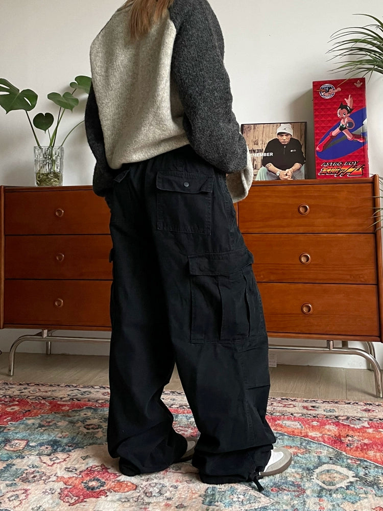 Multi Pocket Washed Work Pants CYE0039