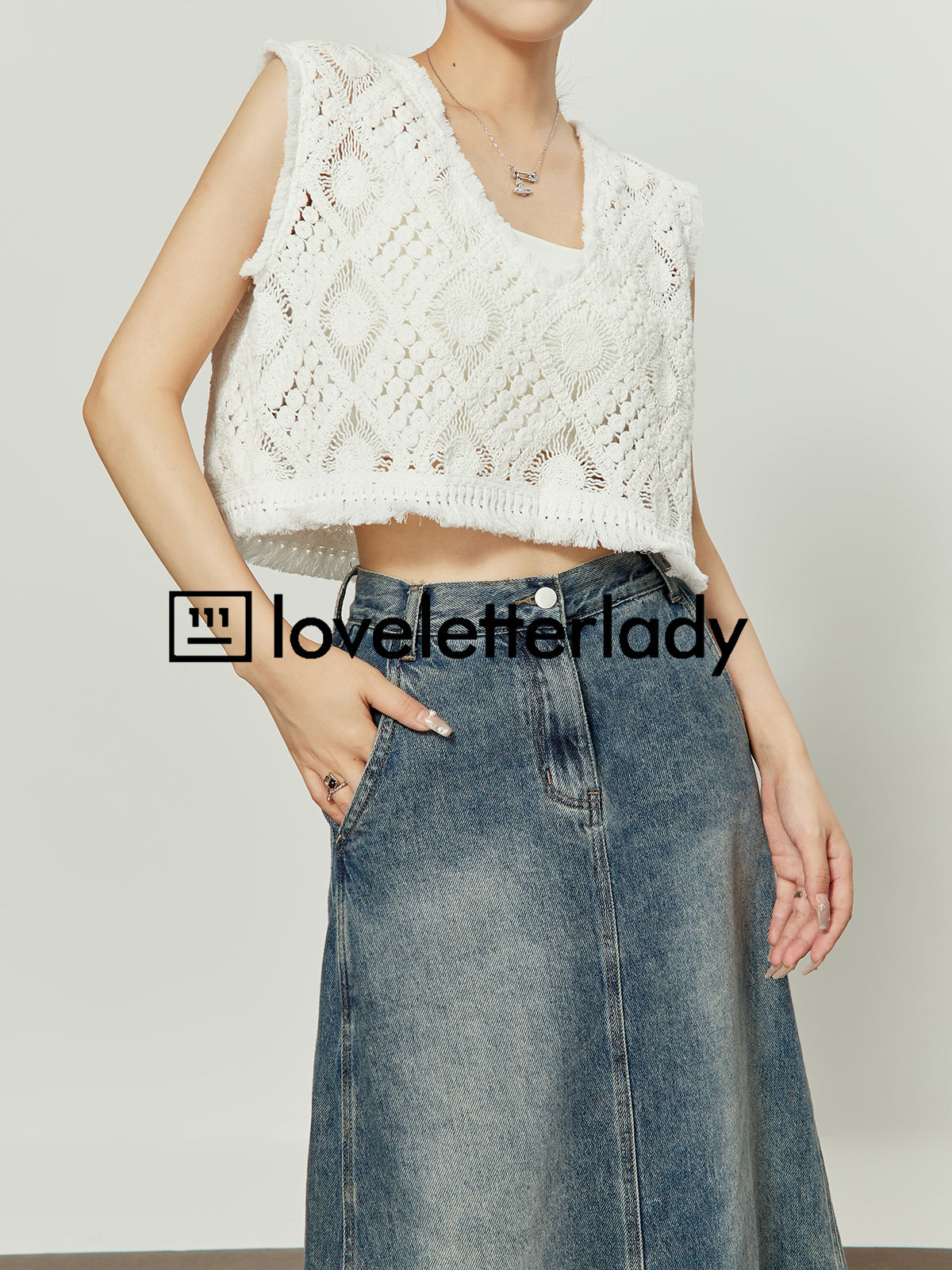 French Cable Knit Vest LLA0278