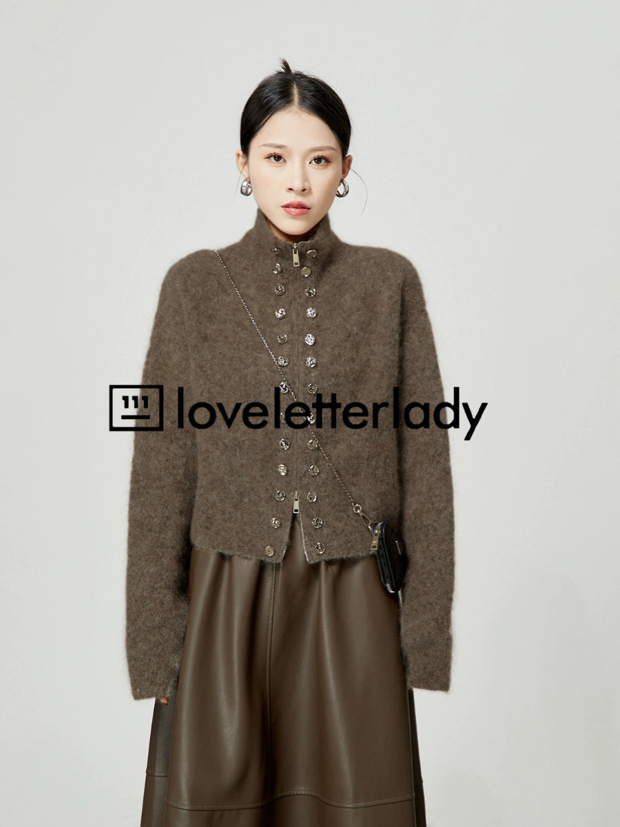 Double Breasted Metal Zipper Jacket LLA0345