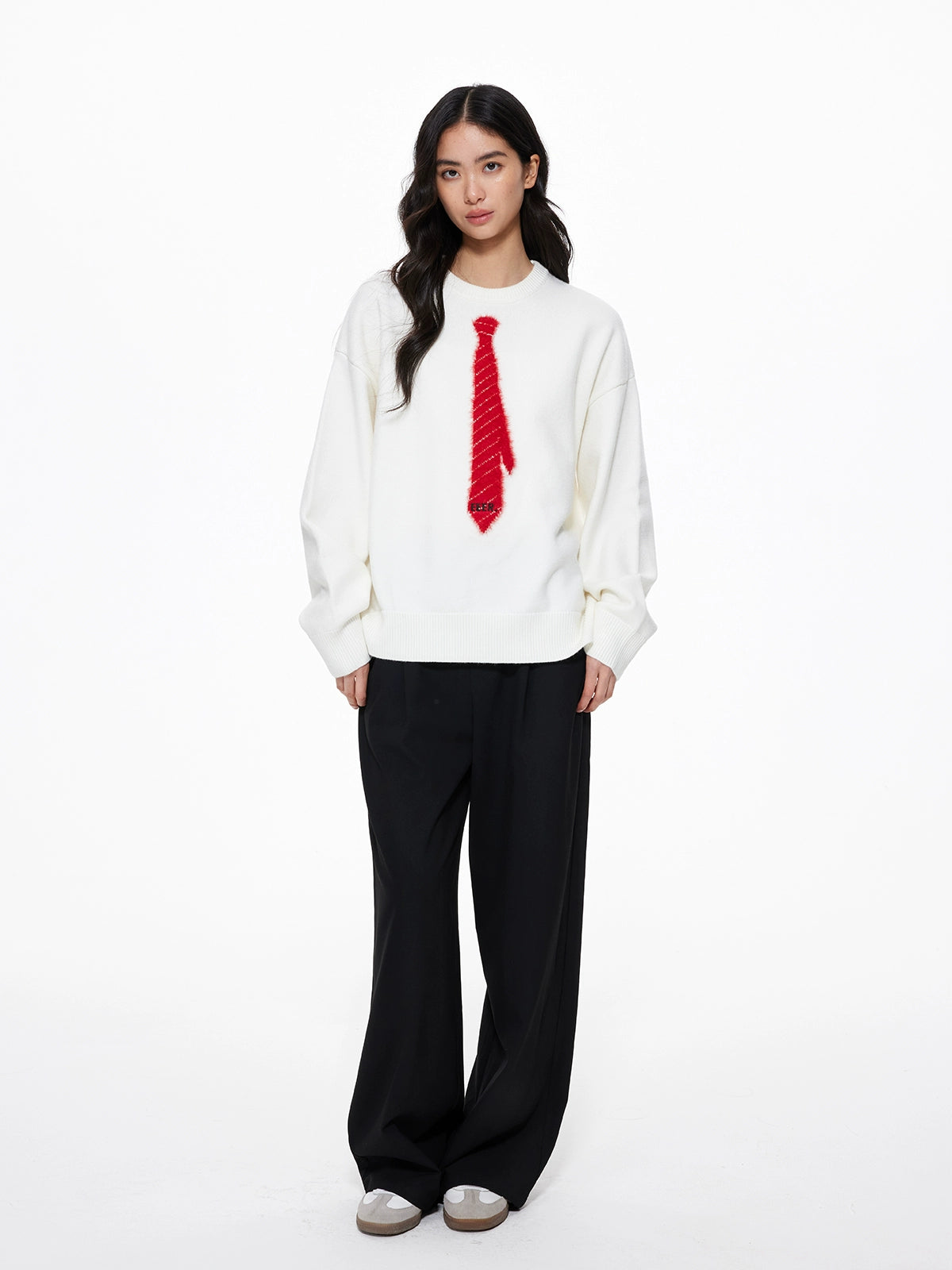 Tie Loose Knit Pullover UDS0004