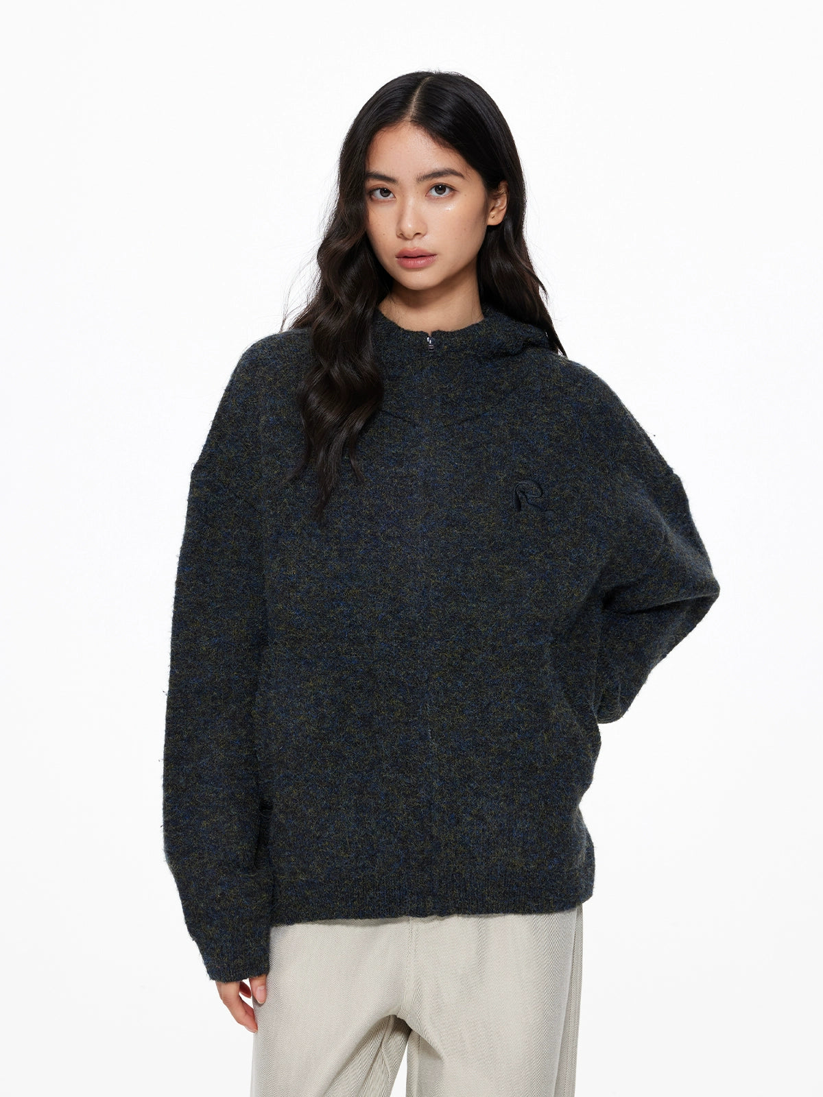 Basic Knit Zip Cardigan UDS0002