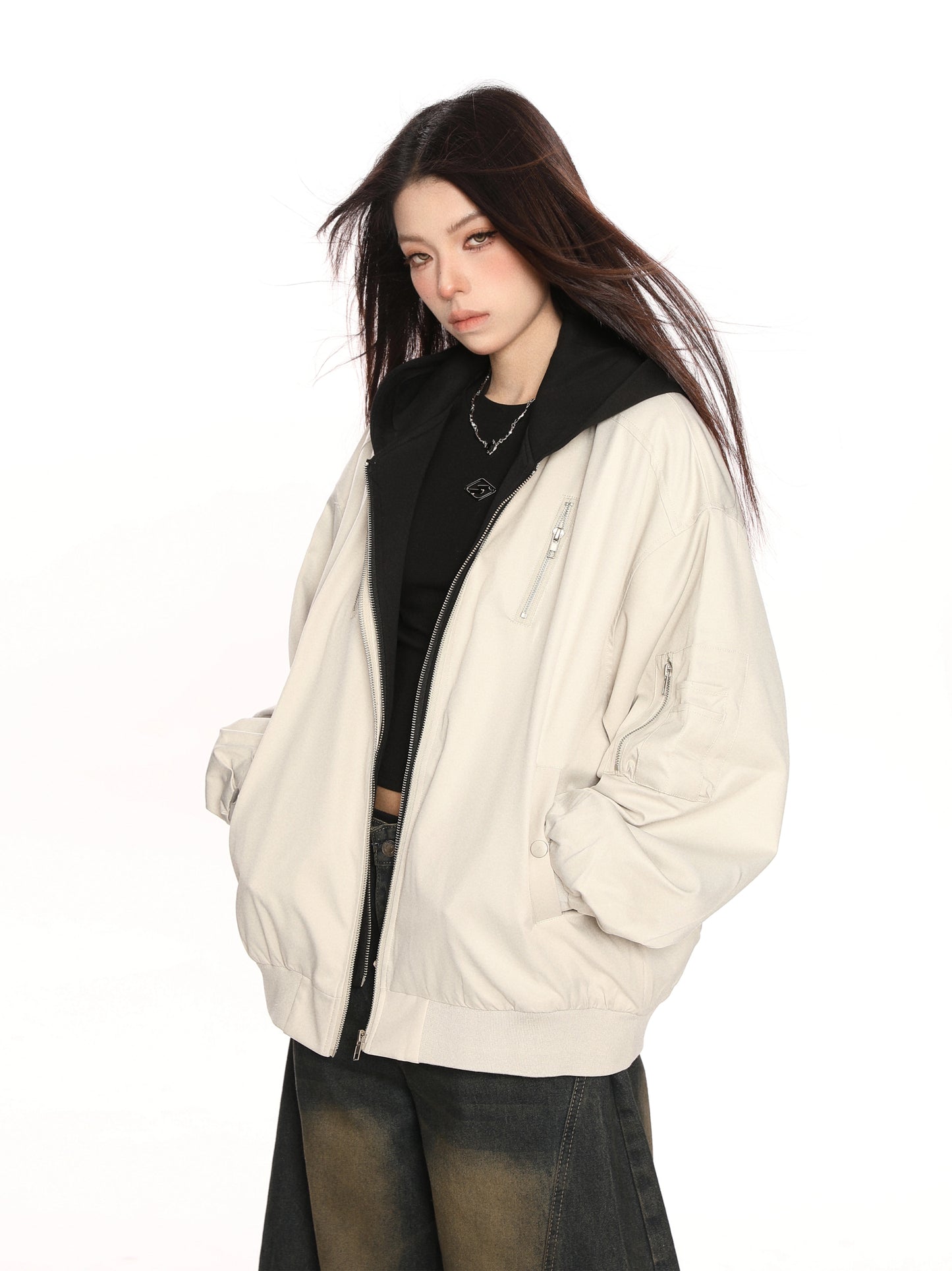 Layered Style Zip Jacket BGS0017