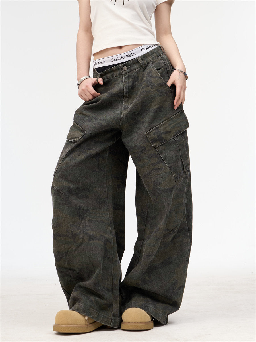Camouflage Cargo Denim Pants ONP0011