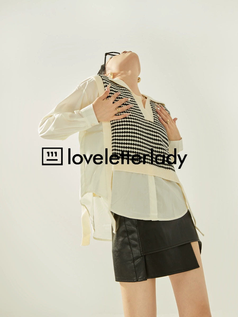 Vest Set Long Sleeve Shirt LLA0315