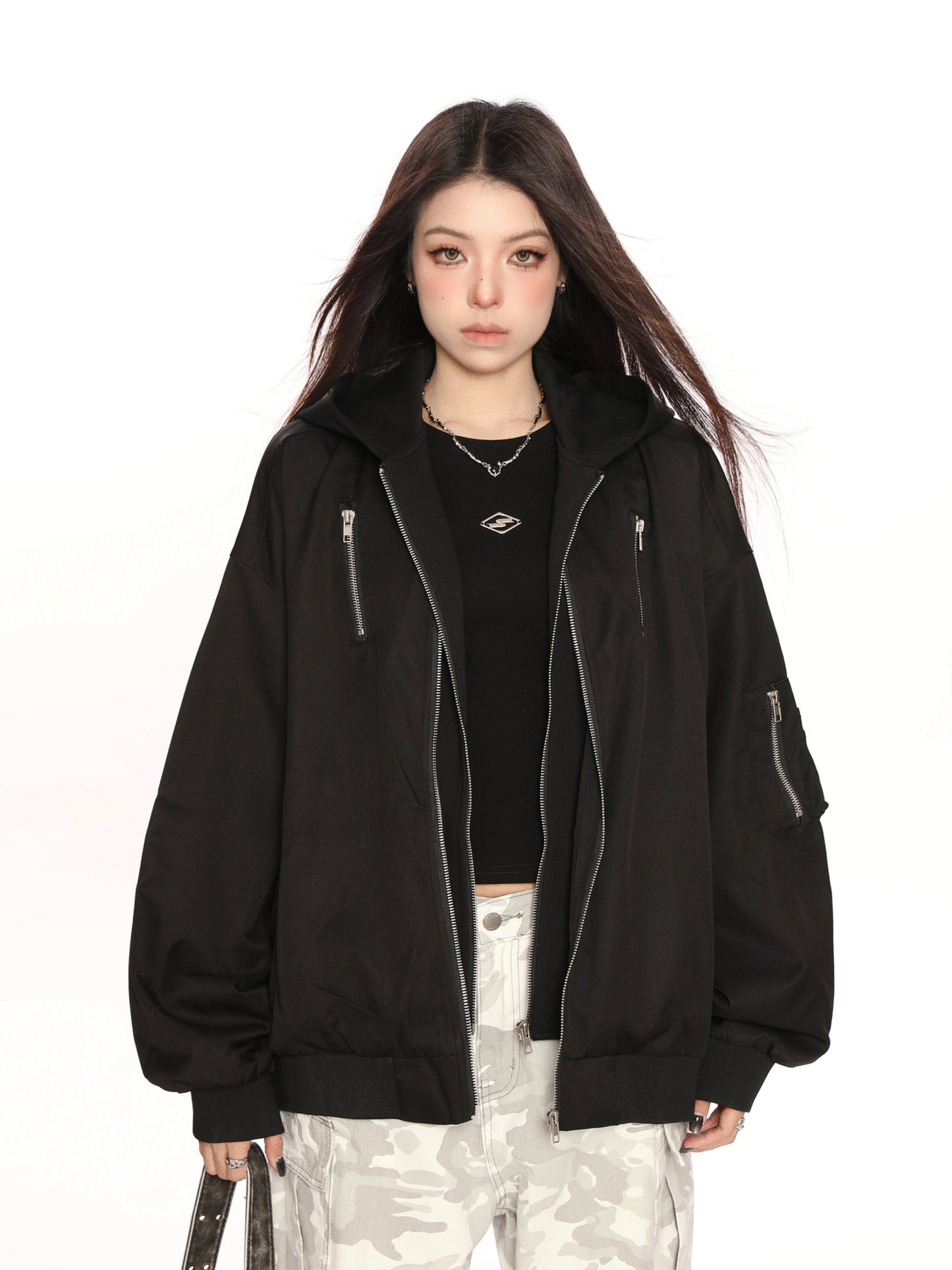 Layered Style Zip Jacket BGS0017