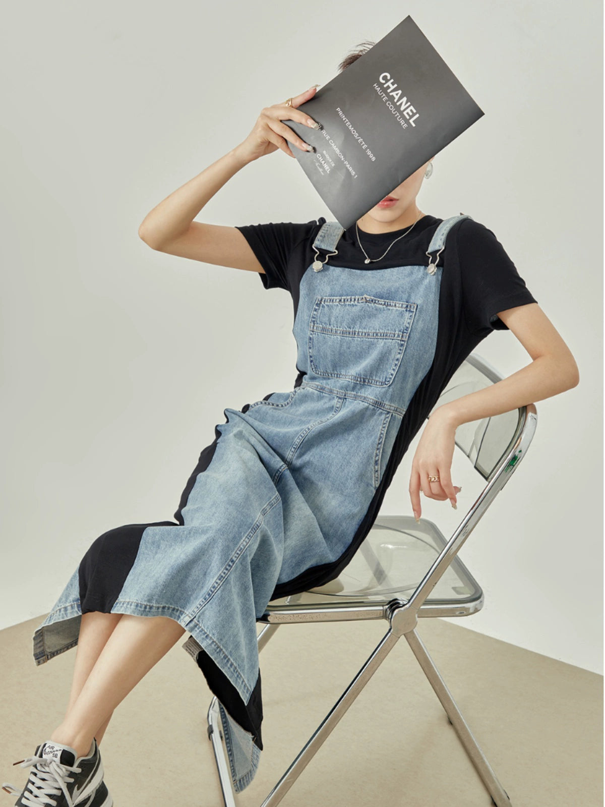 Salopette Style T-shirt dress LLA0079