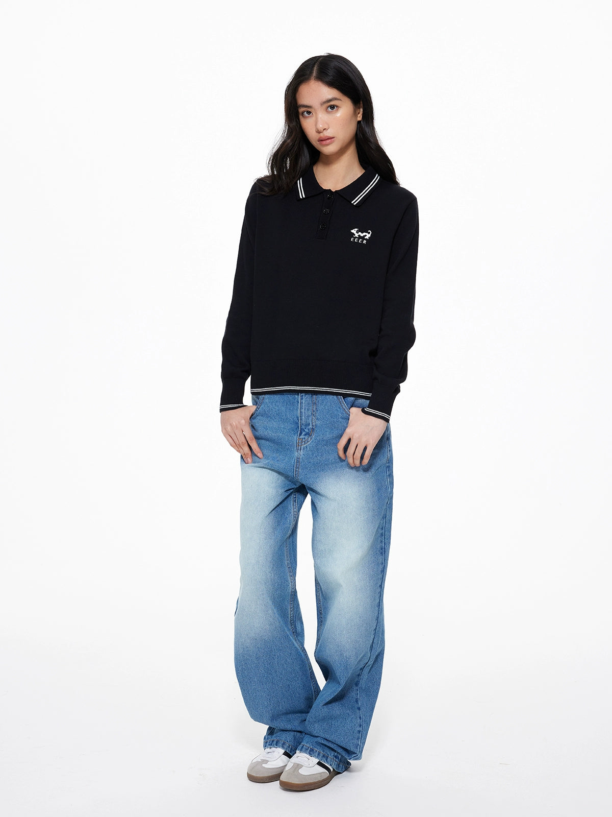 Puppy Polo Knit Top UDS0008