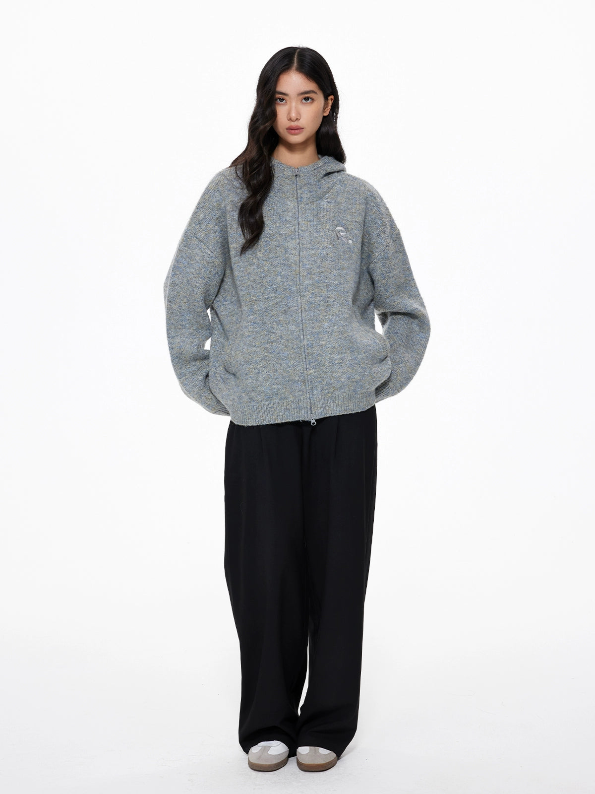 Basic Knit Zip Cardigan UDS0002