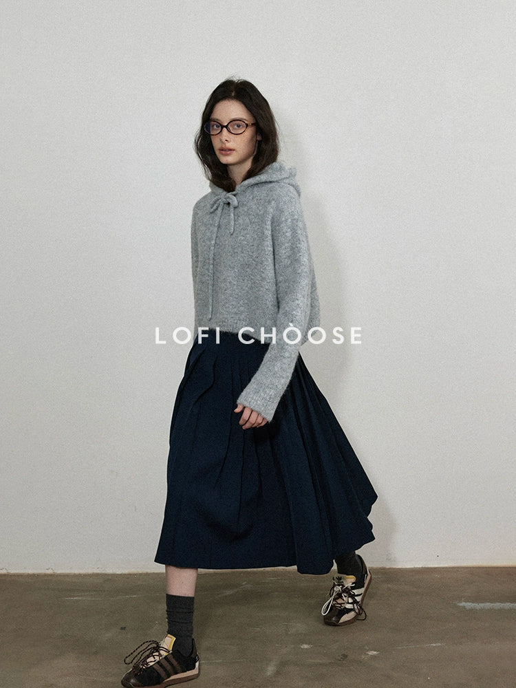 High Waisted Pleated Skirt LFC0002