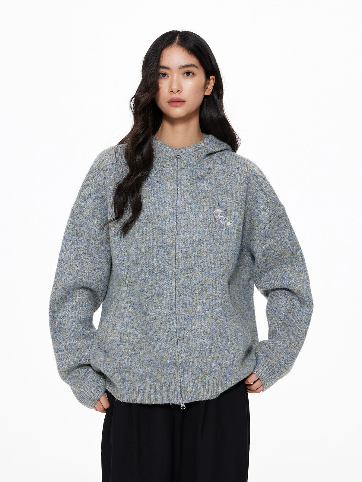 Basic Knit Zip Cardigan UDS0002