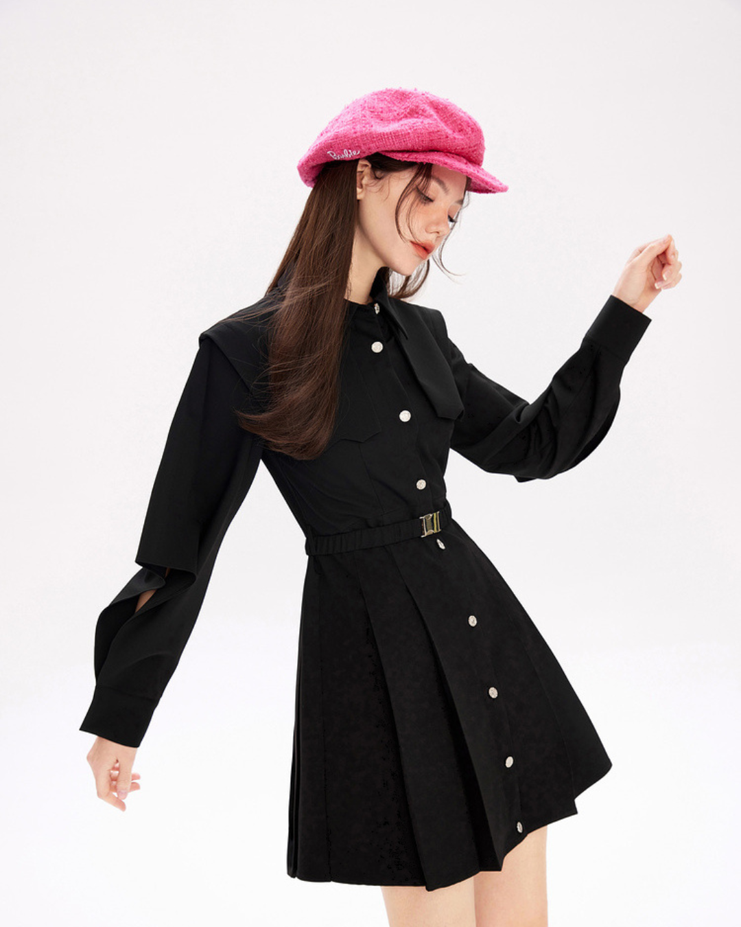 Velvet Shirt Dress MLD0008