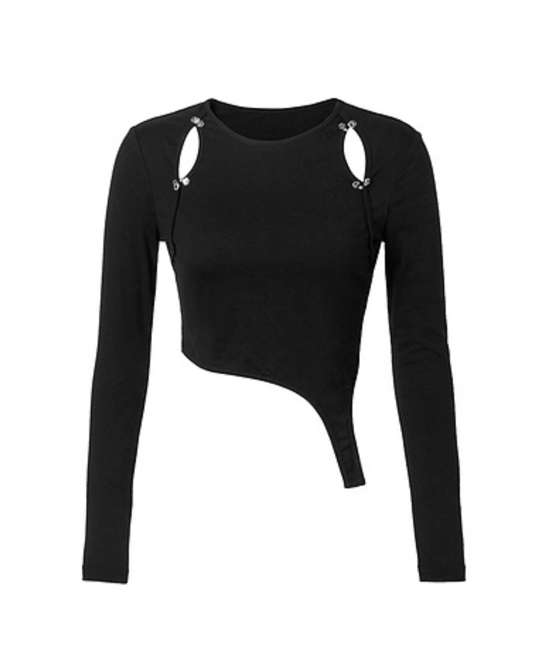 Espam Cutout Long Sleeve T-Shirt MLD0032