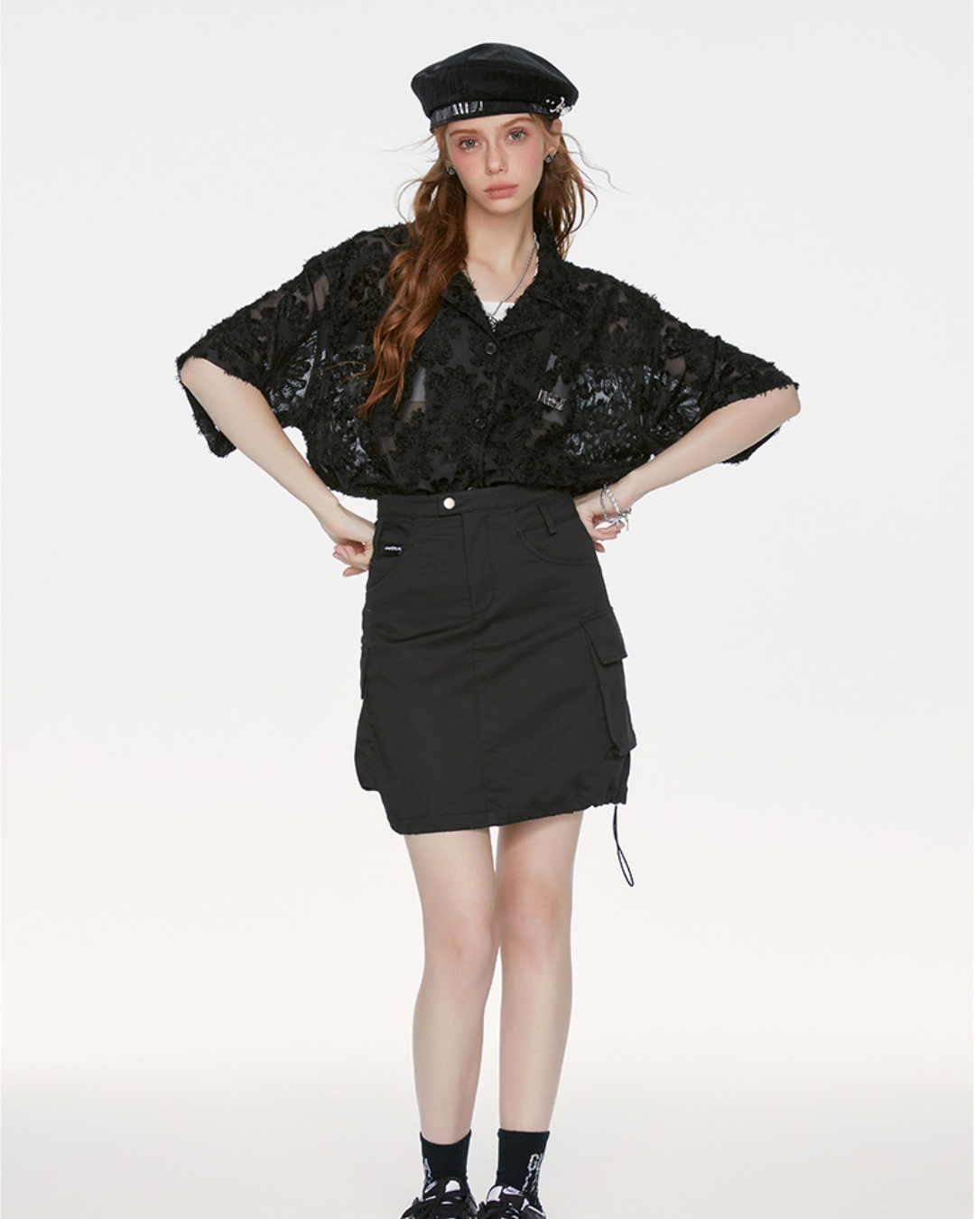 Long Sleeve Lace Tops GUK0002