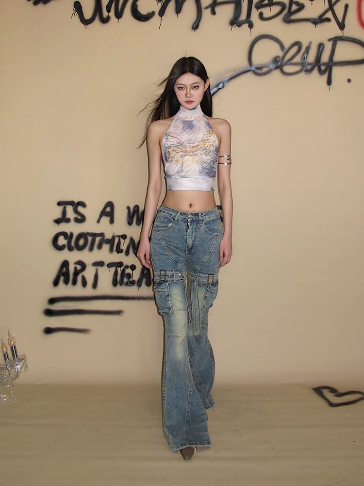 Mockneck Cropped Tops CCS0017
