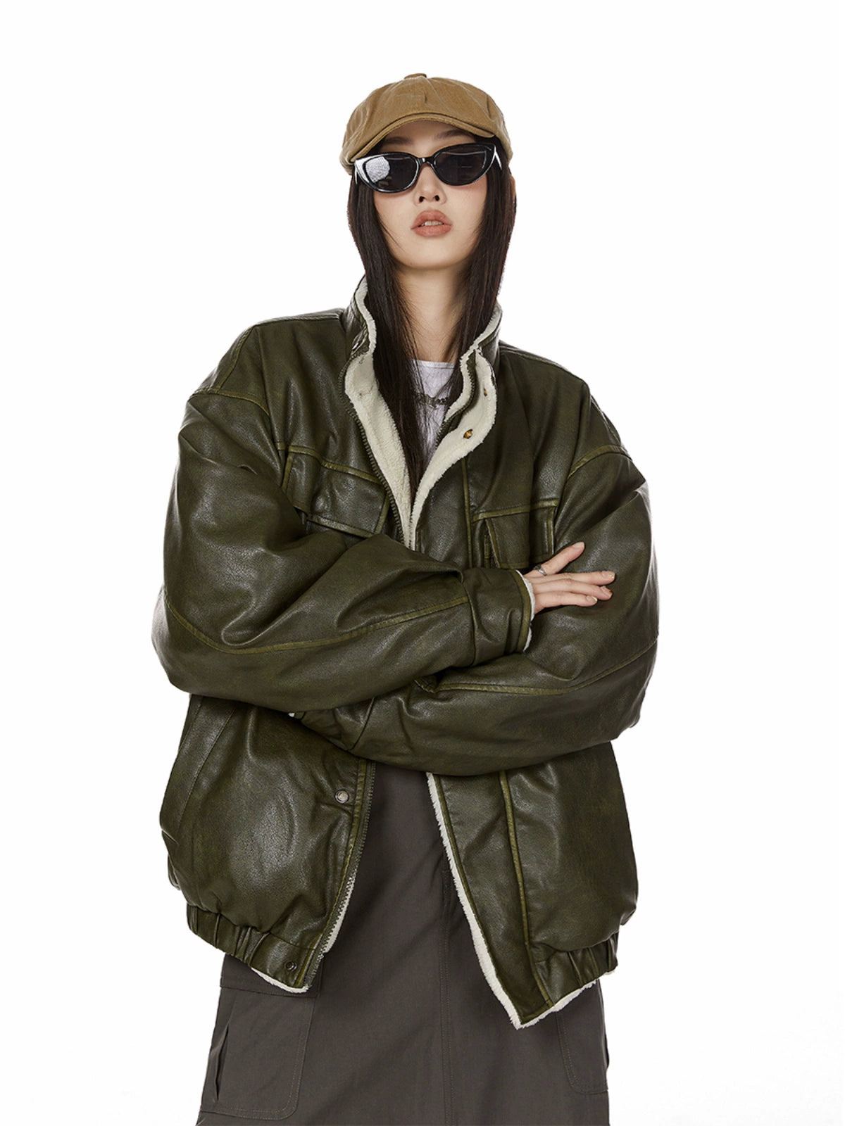 Vintage Leather Jacket ICM0002