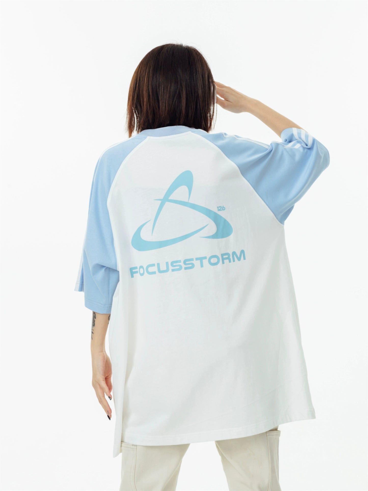 Bicolor Raglan Sleeve T-Shirt AXN0003