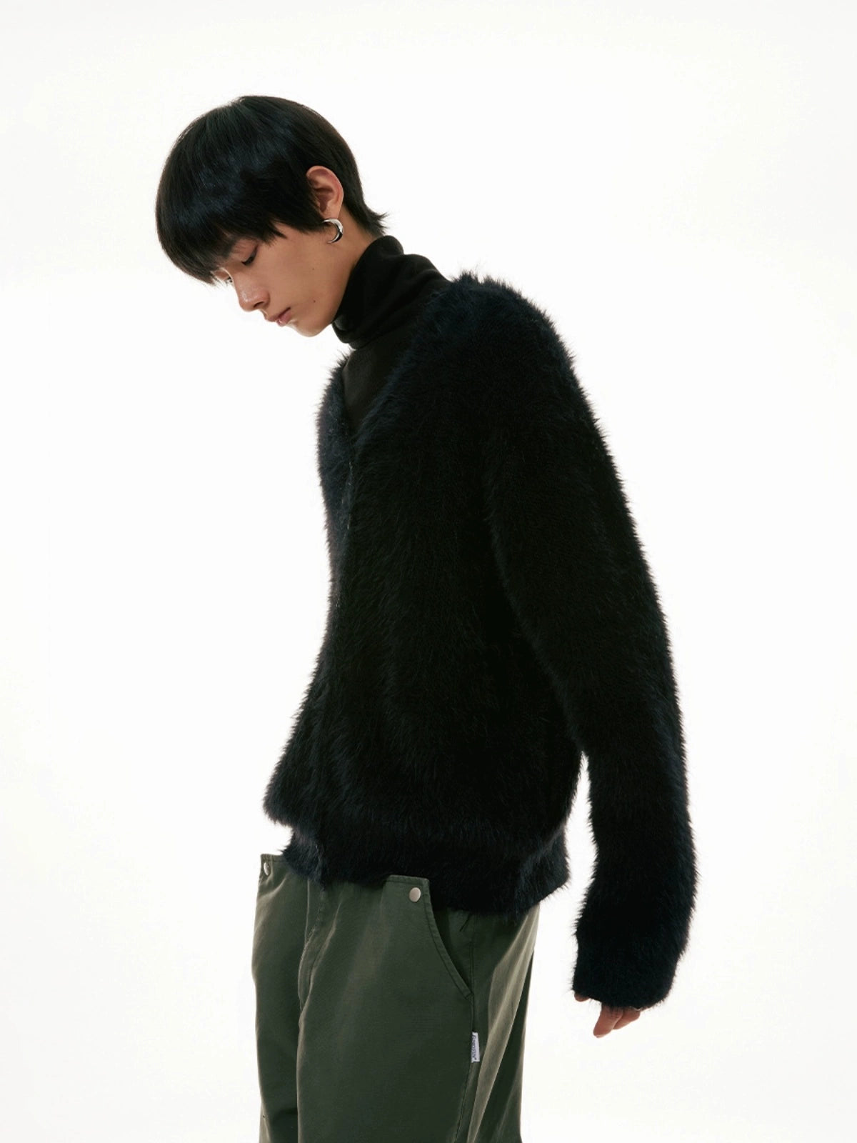 Shaggy Knit Cardigan FUF0001