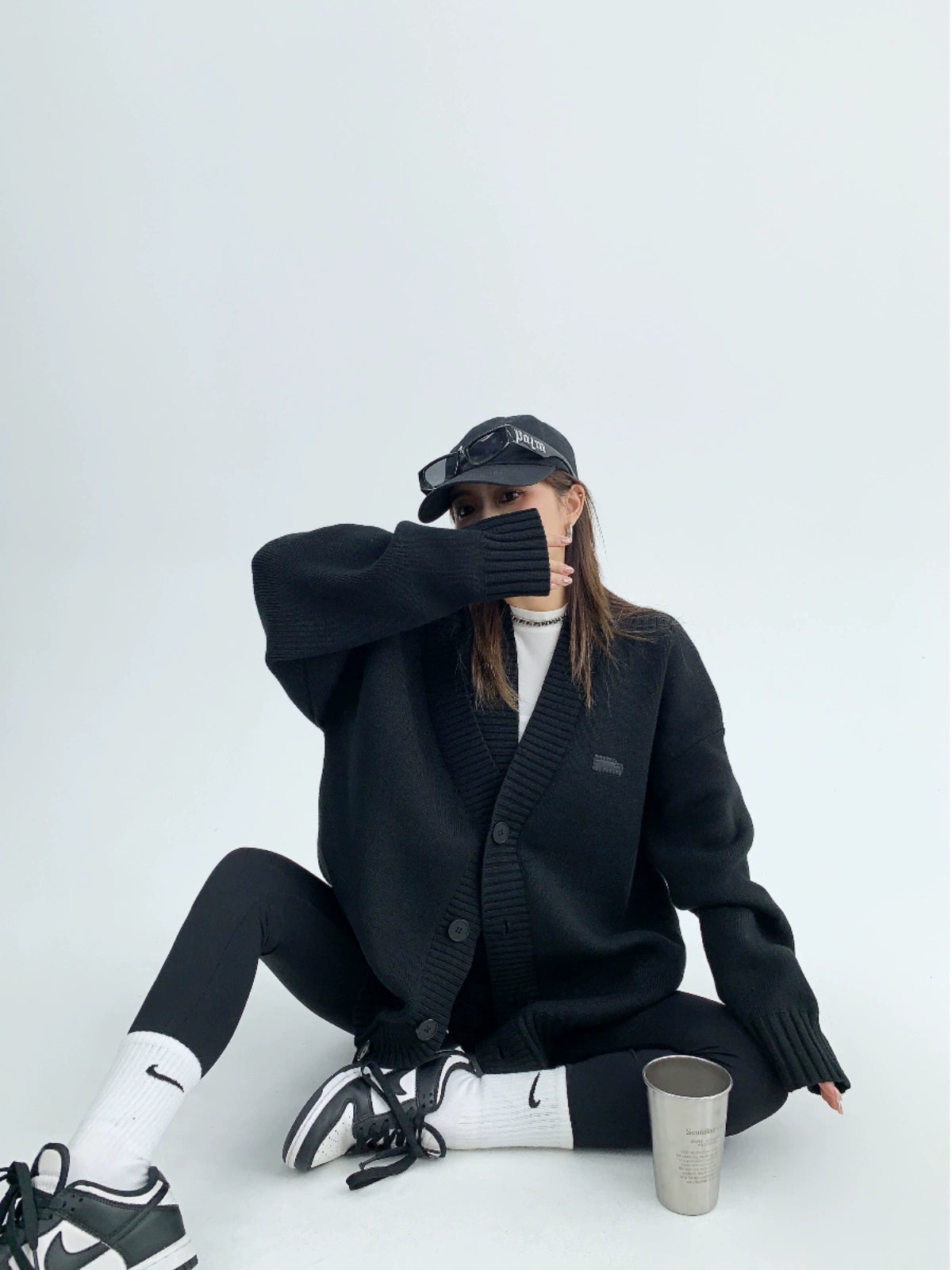 Asymmetrical Loose Knit Cardigan YLS0007 – AuroraBoutique Asymmetrical Loose Knit Cardigan YLS0007 – AuroraBoutique