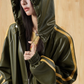 Sporty Hooded Leather Jacket BJH0008