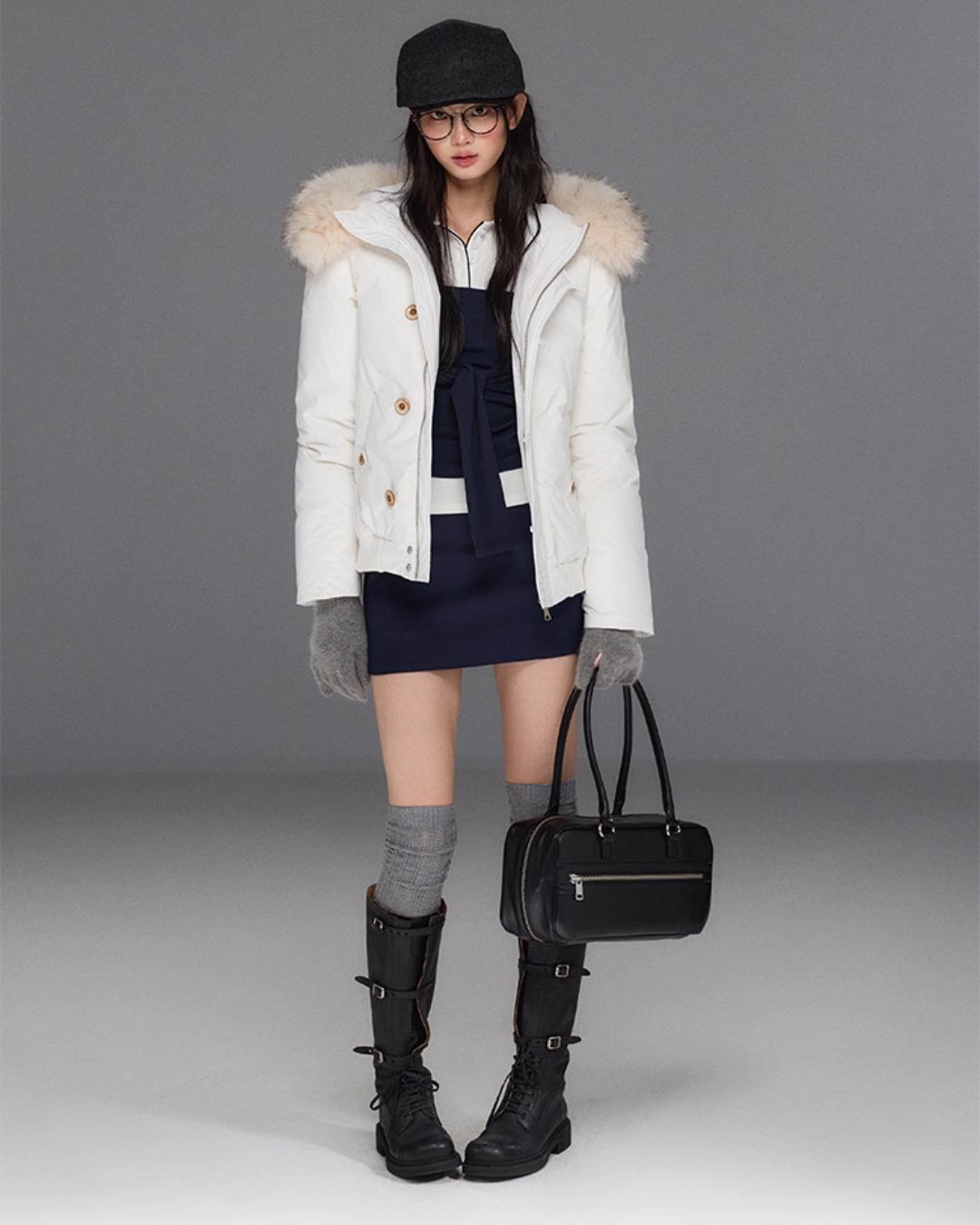 Fur Hood Down Jacket TRK0008