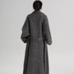 Stand Collar Long Loose Wool Coat SRS0361