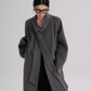 Tie Collar Long Coat SRS0384