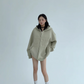Embossed Logo Zip Hoodie YLS0910
