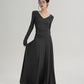 V-Neck Slim Long Sleeve Dress SRS0333