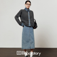 Denim Shirt Docking Knit LLA0561