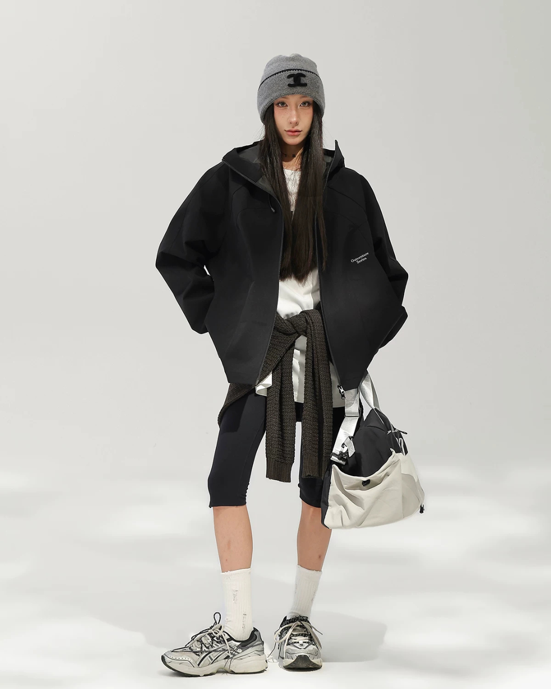 Stand Collar Zip Hoodie ACS0376