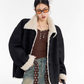 Stand Collar Mouton Coat ICM0106