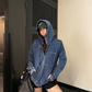 Denim Zip-Up Hoodie YLS1041
