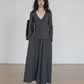 V-neck Basic Top/Long Skirt VAS0178