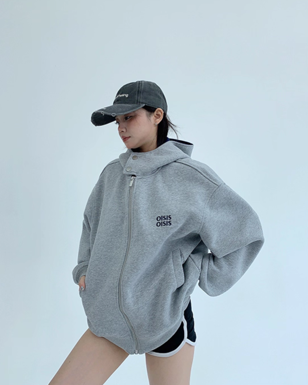 Stand Collar Sweat Jacket YLS0886