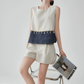 Bejeweled Fringe Sleeveless Top / Half Pants FER0283