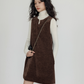 Crew Neck Velvet Vest Dress VAS0164