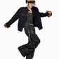 Zip Design Short Jacket ICM0084
