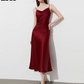 Satin Flare Strap Dress DPY0003