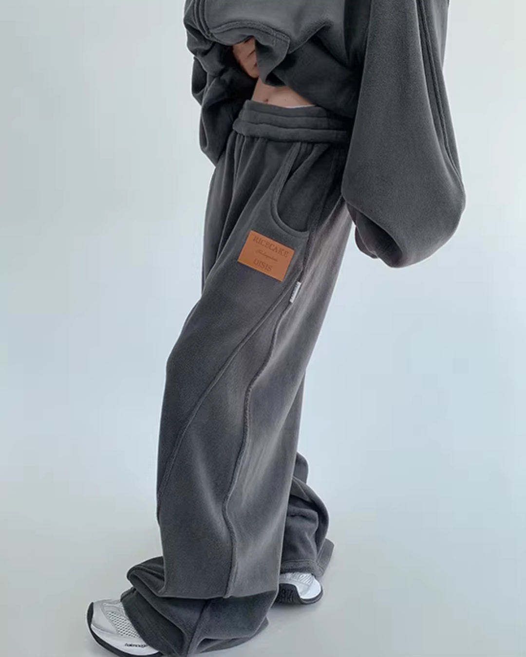Fleece Zip-Up Hoodie / Fleece Wide Pants YLS1016