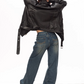Shoulder Pad Leather Jacket BLB0021
