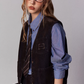 Vintage Flocked Denim Jacket / Vest / Bermuda Shorts / Tie BBK0002