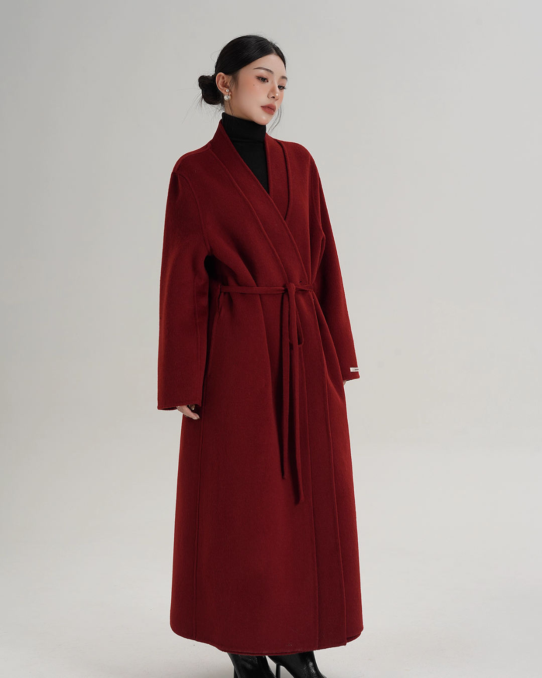 Elegant Wool Long Coat SRS0385