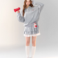 Polo Sweat Top / Sweat Frill Skirt ASG0019