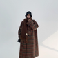 Stand Collar Paid Long Coat YLS0661