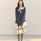 Marine Stripe Long Sleeve Top ASG0069