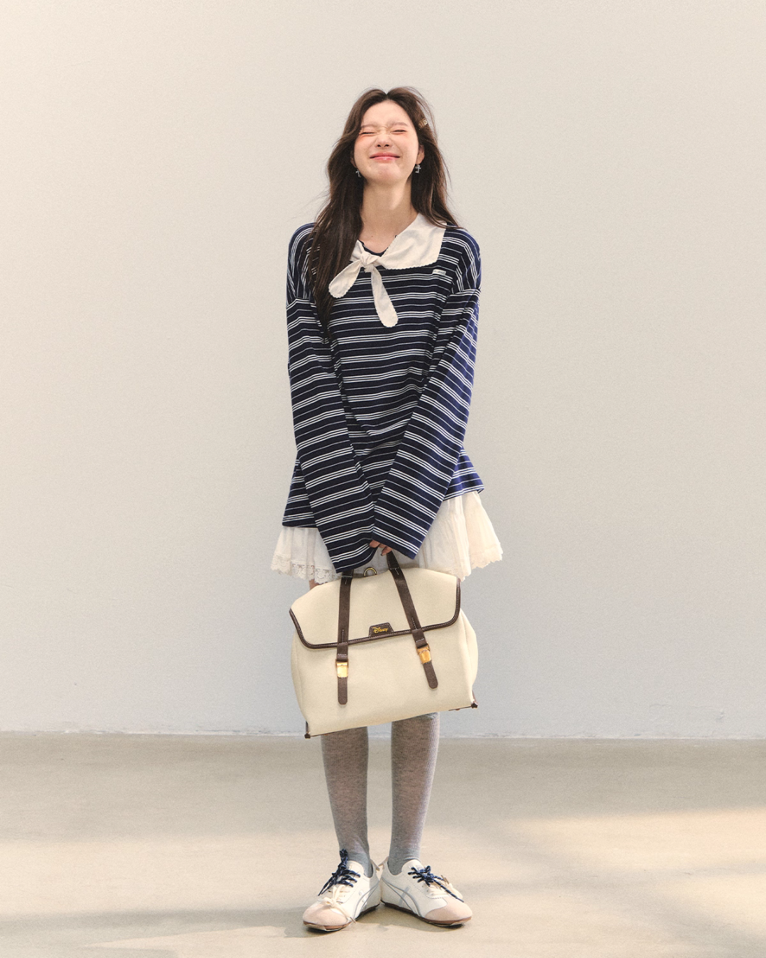 Marine Stripe Long Sleeve Top ASG0069
