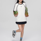 Sideline Race Short Sleeve T-Shirt / Race Tiered Mini Skirt ASG0041